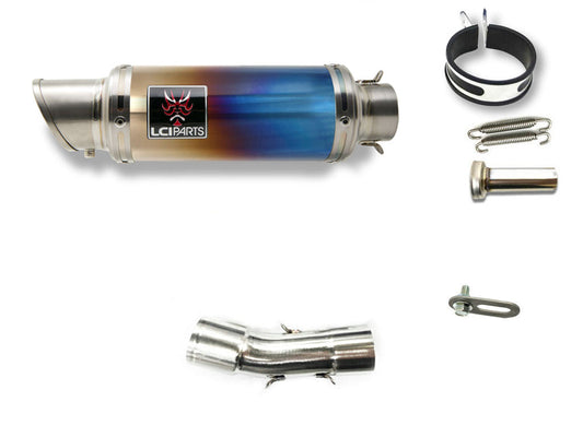 BMW F650GS 2008-2012 LCIPARTS ショートチタンスリップオンマフラー