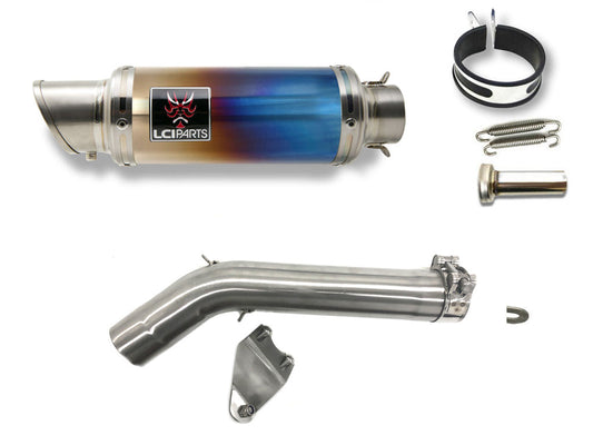 BMW F850GS 2019-2024 LCIPARTS ショートチタンスリップオンマフラー