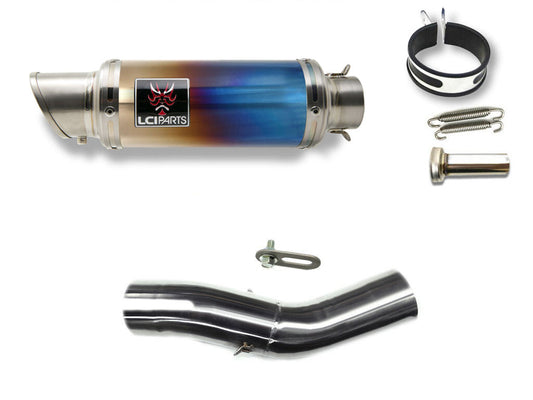 DUCATI モンスター1200 2014- LCIPARTS ショートチタンスリップオンマフラー