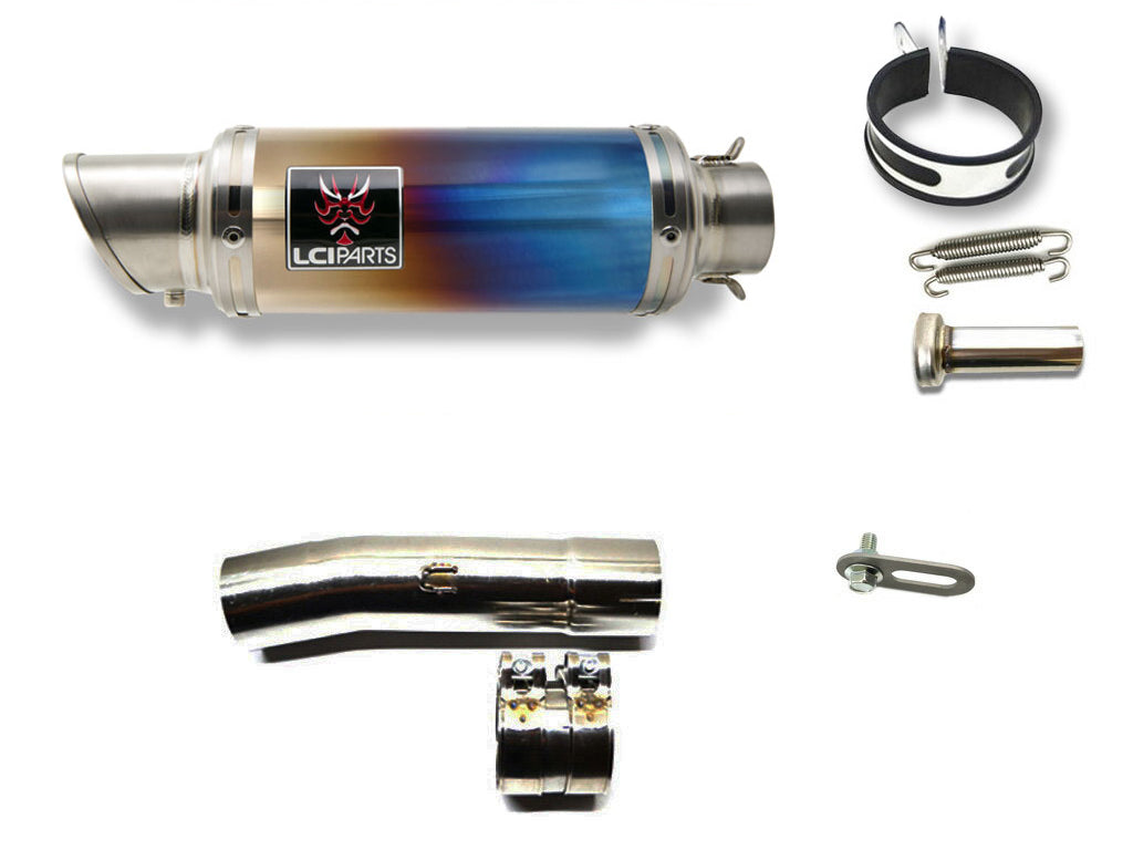 ホンダ VTR250 1998-2014 LCIPARTS ショートチタンスリップオンマフラー