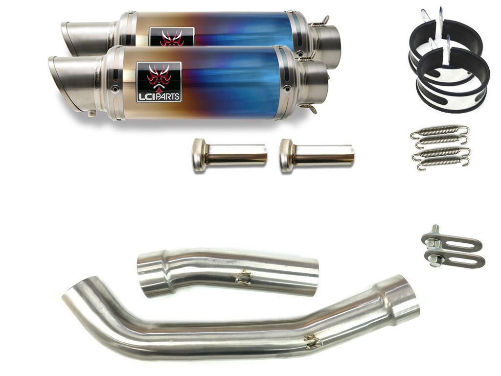 カワサキ Z1000 2007-2009 LCIPARTS ショートチタンスリップオンマフラー
