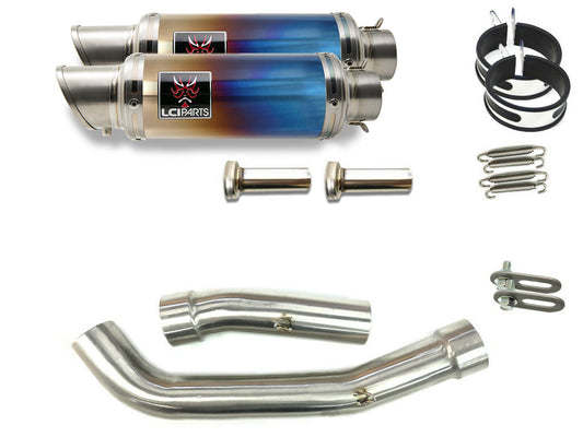 カワサキ Z1000 2007-2009 LCIPARTS ショートチタンスリップオンマフラー