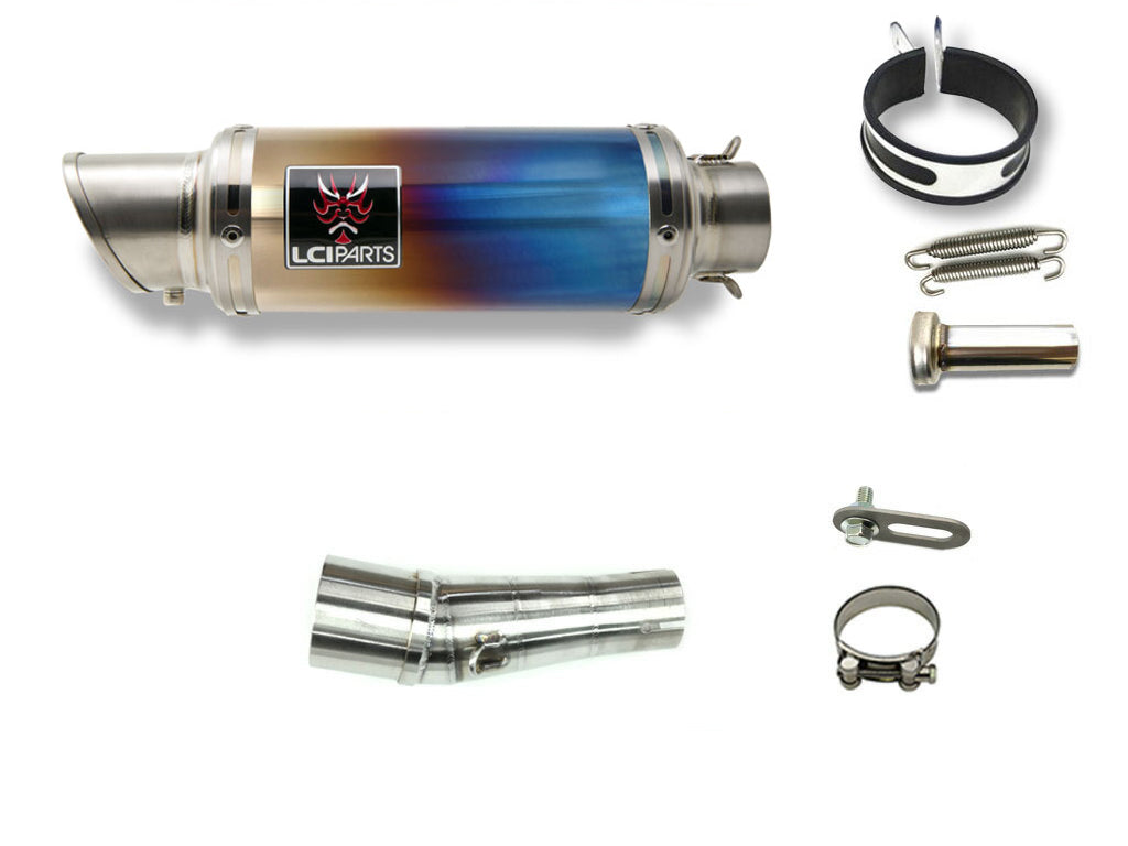NINJA250 LCI PARTS ツインエンド　チタン　スリップオンマフラー カワサキ NINJA250 ニンジャ250 Z250 2018-2024 LCIPARTS ツイン