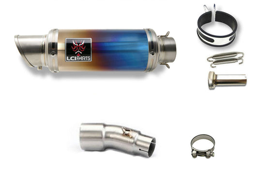 カワサキ NINJA250R ニンジャ250R 2008-2012 LCIPARTS ショートチタンスリップオンマフラー