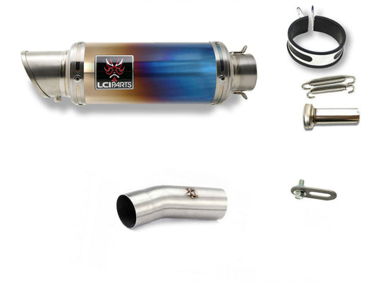 カワサキ ZX6R ZX-6R 2009-2012 LCIPARTS ショートチタンスリップオンマフラー