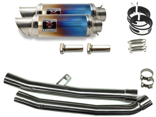 カワサキ ZX-14R ZZR1400 ZX14R 2012-2022 LCIPARTS ショートチタン スリップオン マフラー