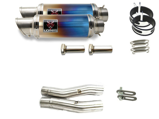 カワサキ ZZR400 ZZR600 1990-2008 LCIPARTS ショートチタンスリップオンマフラー