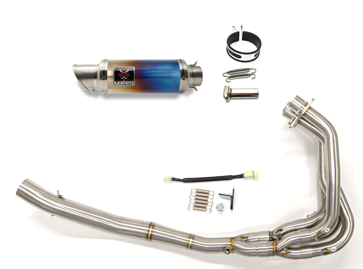 カワサキ ニンジャ ZX-25R / ZX-25R SE 2020-2023 LCIPARTS ショートチタンフルエキゾーストマフラー