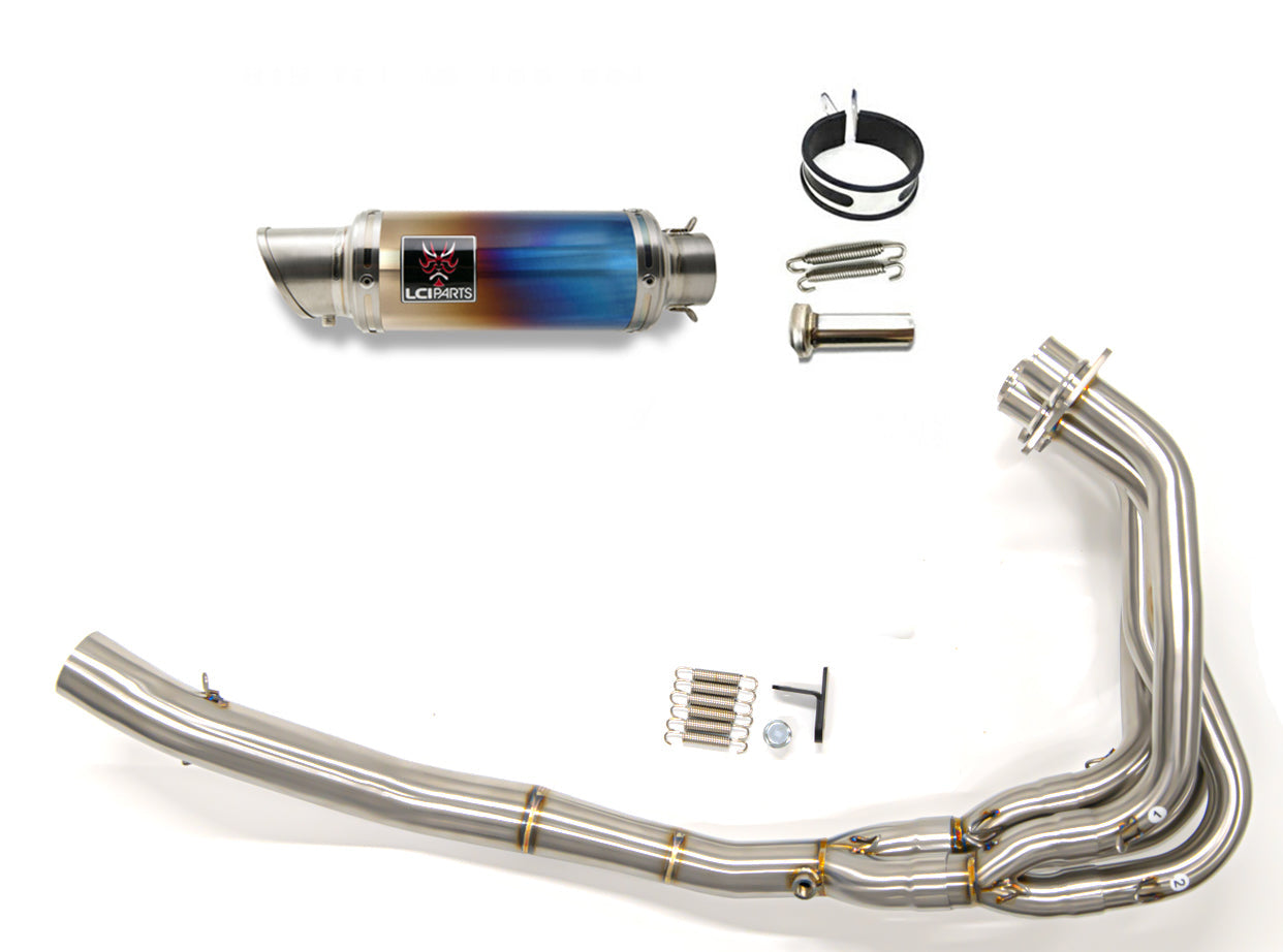 カワサキ ニンジャ ZX-4R SE / ZX-4RR 2024-2025 LCIPARTS ショートチタンフルエキゾーストマフラー