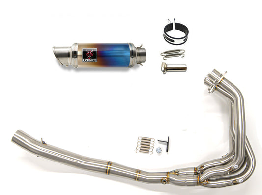 カワサキ ニンジャ ZX-4R SE / ZX-4RR 2024-2025 LCIPARTS ショートチタンフルエキゾーストマフラー
