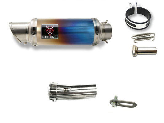 モトグッツィ グリーソ８Ｖ GRISO LCIPARTS ショートチタンスリップオンマフラー