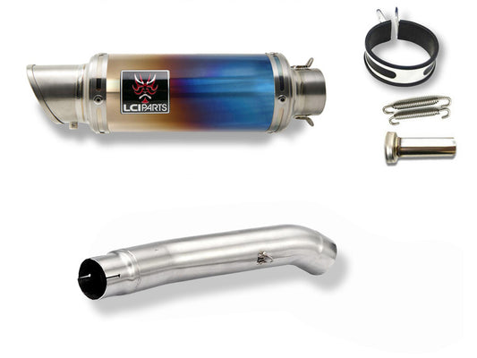 スズキ GSX-R1000 K1K4 2001-2004 LCIPARTS ショートチタンスリップオンマフラー
