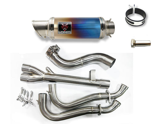 スズキ GSX-8S 2023-2025 GSX-8R 2024-2025 LCIPARTS ショートチタンフルエキゾーストマフラー