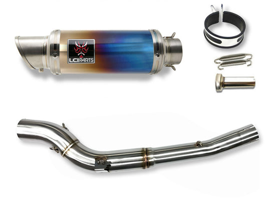 スズキ DR-Z400 | DR-Z400S | DR-Z400SM | 2000-2009 LCIPARTS ショートチタンスリップオンマフラー