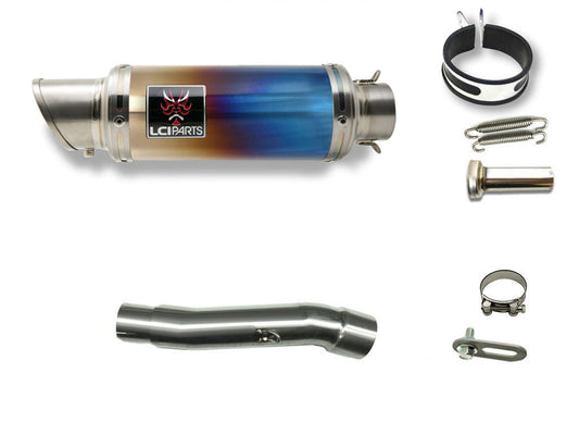 ヤマハ セロー250 XT250X 2005-2016 LCIPARTS ショートチタンスリップオンマフラー