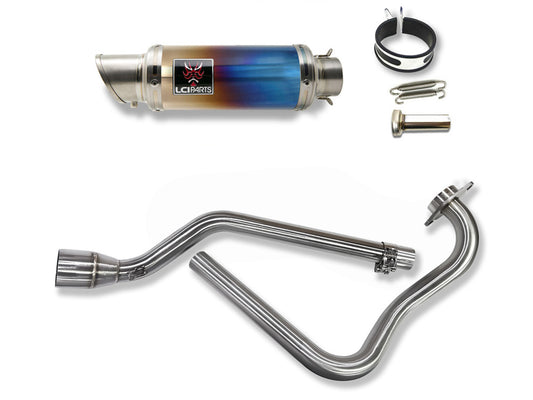 ヤマハ FZ25 FZS250 2017-2025 LCIPARTS ショートチタンフルエキゾーストマフラー