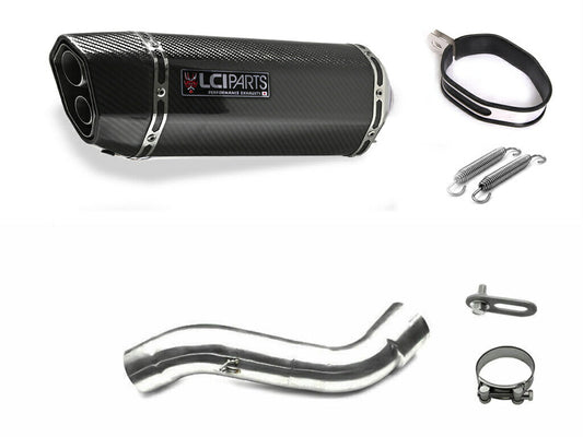 BMW R1200GS 2004-2009 LCIPARTS ツインエンド カーボン スリップオンマフラー