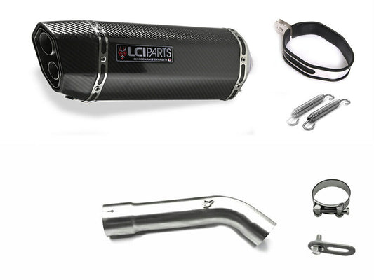 BMW R1200RT R1200R R1200ST 2005-2009 LCIPARTS ツインエンド カーボン スリップオンマフラー