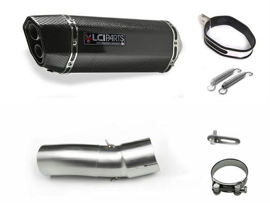BMW R1300GS 2024-2025 LCIPARTS ツインエンド カーボン スリップオンマフラー