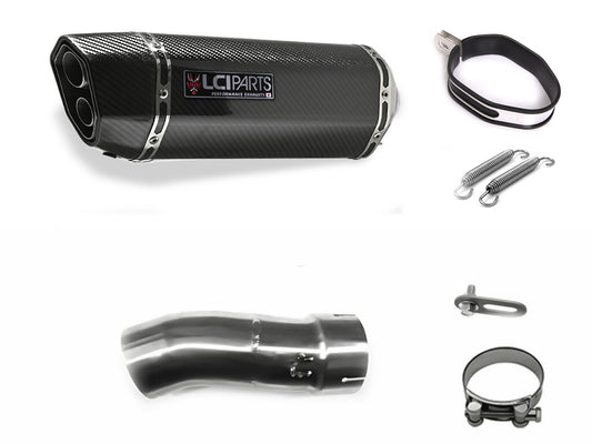 BMW S1000RR 2015-2016 LCIPARTS ツインエンド カーボン スリップオンマフラー