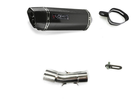 DUCATI スクランブラー 2015-2022 LCIPARTS ツインエンド カーボン スリップオンマフラー