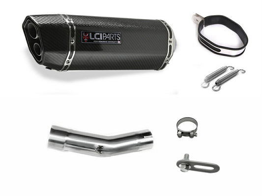 DUCATI モンスター / モンスター プラス （937） 2021-2024 LCIPARTS ツインエンド カーボン スリップオンマフラー