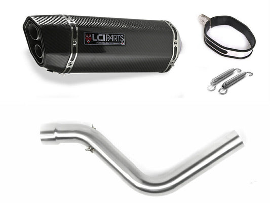 GPX Gentleman RACER 200 2019-2021 LCIPARTS ツインエンド カーボン スリップオンマフラー