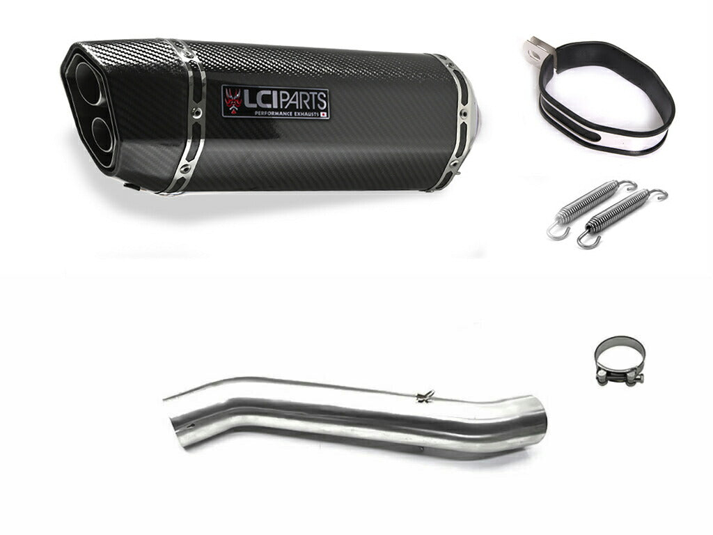 ホンダ CBR600F4i 2001-2006 PC35 LCIPARTS ツインエンド カーボン スリップオンマフラー
