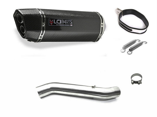 ホンダ CBR600F4i 2001-2006 PC35 LCIPARTS ツインエンド カーボン スリップオンマフラー