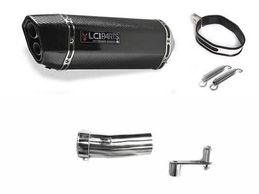 ホンダ CRF1000L AFRICA TWIN 2016-2024 SD04 LCIPARTS ツインエンド カーボン スリップオンマフラー