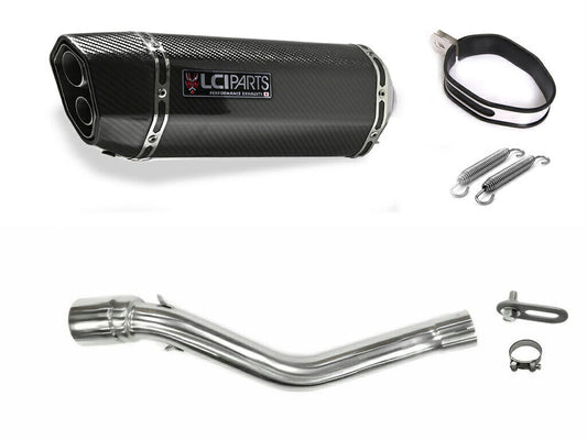 ホンダ CRF250 RALLY 2017-2020 MD44 LCIPARTS ツインエンド カーボン スリップオンマフラー