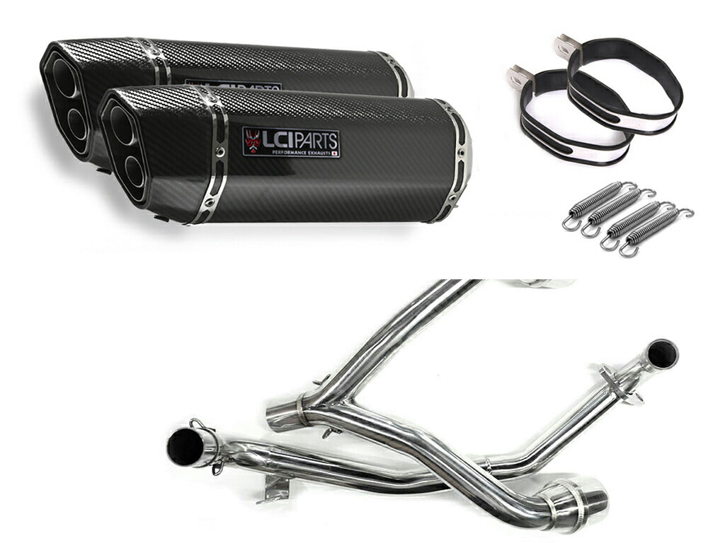 ホンダ GROM125 グロム125 2012-2015 JC61 LCIPARTS ツインエンド カーボン フルエキゾーストマフラー