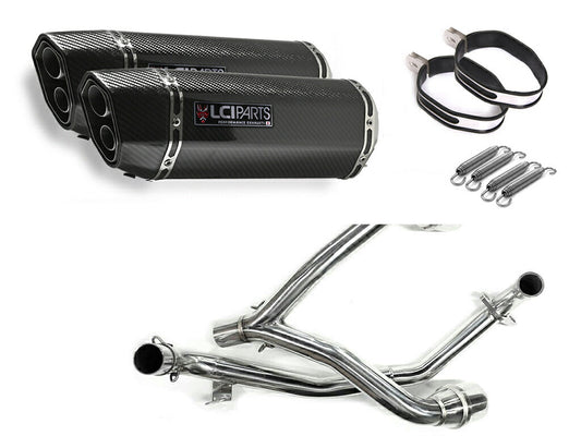 ホンダ GROM125 グロム125 2012-2015 JC61 LCIPARTS ツインエンド カーボン フルエキゾーストマフラー