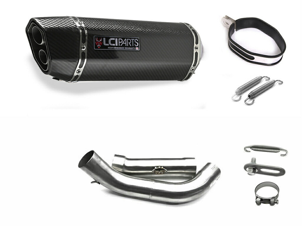 ホンダ HORNET250 ホーネット250 1996-2007 MC31 LCIPARTS ツインエンド カーボン スリップオンマフラー