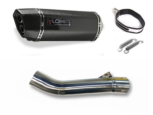ホンダ CB1000F / CB1000F SE 2025-2026 LCIPARTS ツインエンド カーボン スリップオンマフラー