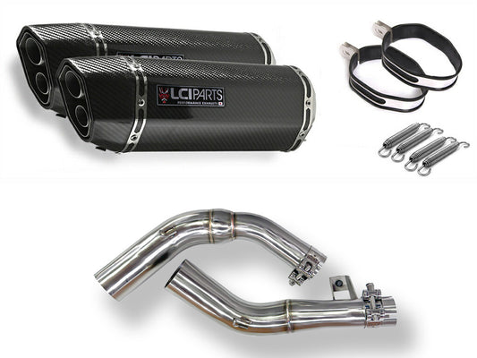 ホンダ CBF1000 2006-2010 LCIPARTS ツインエンド カーボン スリップオンマフラー