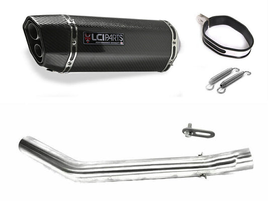 カワサキ 1400GTR 2008-2016 LCIPARTS ツインエンド カーボン スリップオンマフラー