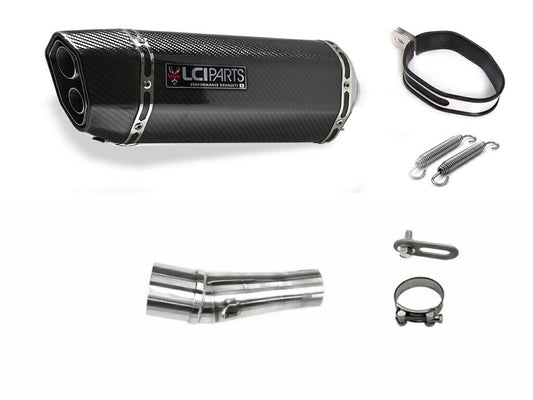 カワサキ NINJA250 ニンジャ250 Z250 2013-2017 LCIPARTS ツインエンド カーボン スリップオンマフラー