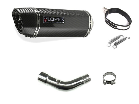 ホンダ REBEL500 レブル500 2017-2024 LCIPARTS ツインエンド カーボン スリップオン マフラー
