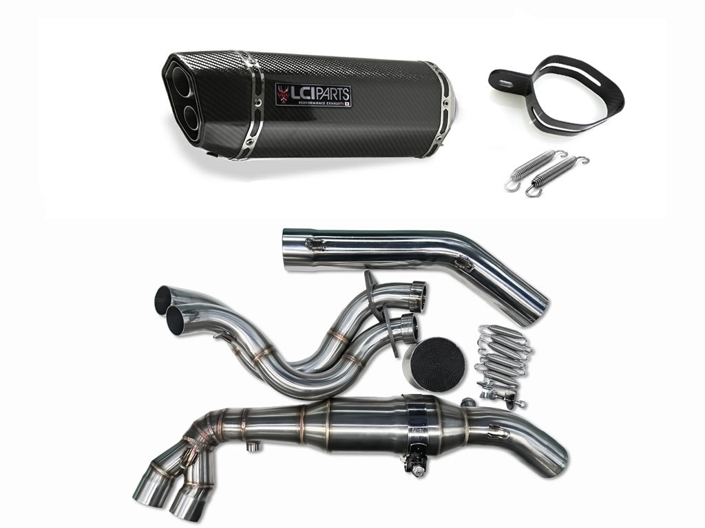 カワサキ Z650RS 2022-2023 LCIPARTS ツインエンド カーボン フルエキゾーストマフラー