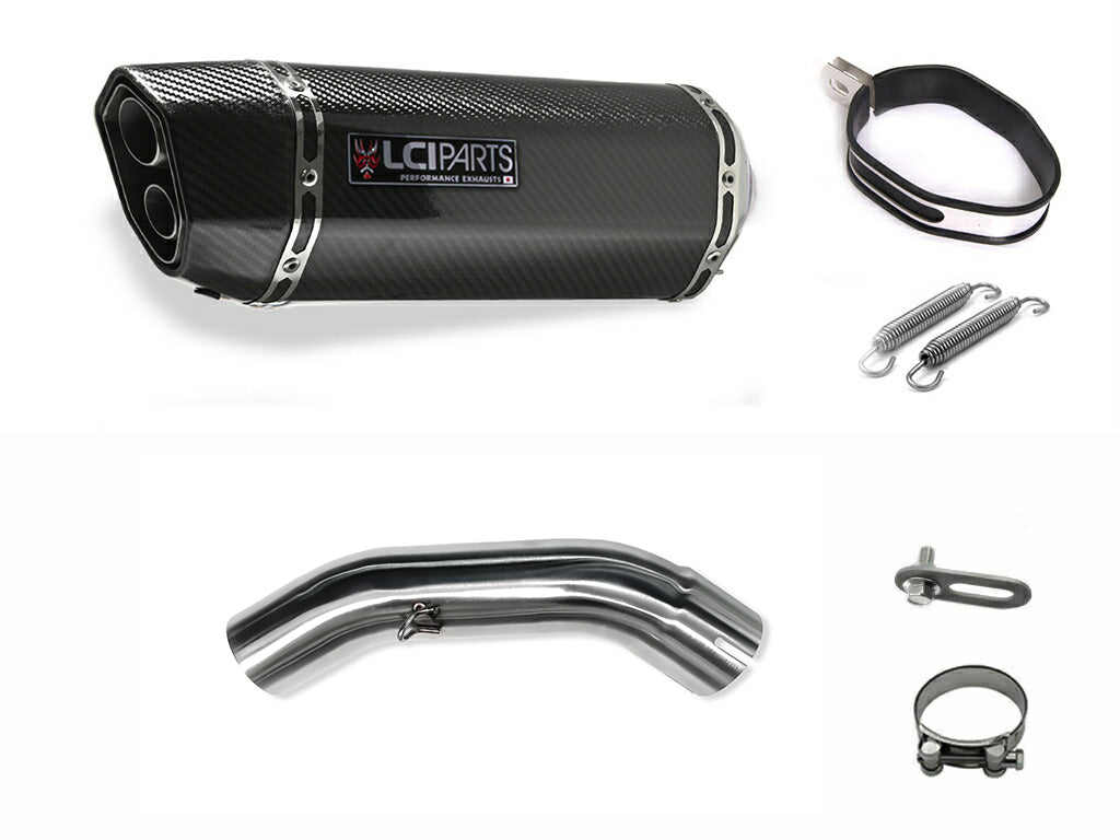 KTM 125 DUKE / 200 DUKE / 250 DUKE / 390 DUKE 2020-2023 LCIPARTS ツインエンド カーボン スリップオン マフラー