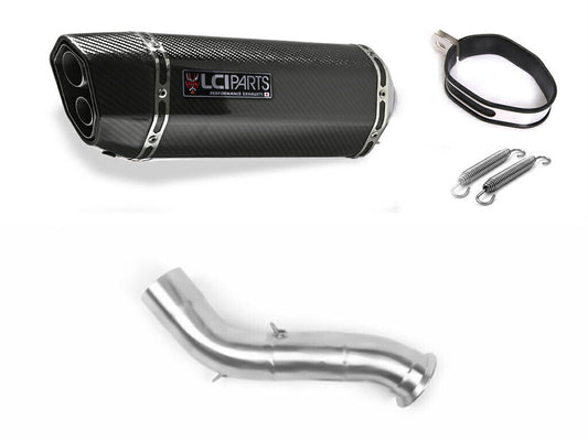 KTM DUKE890 2020-2024 LCIPARTS ツインエンド カーボン スリップオン マフラー