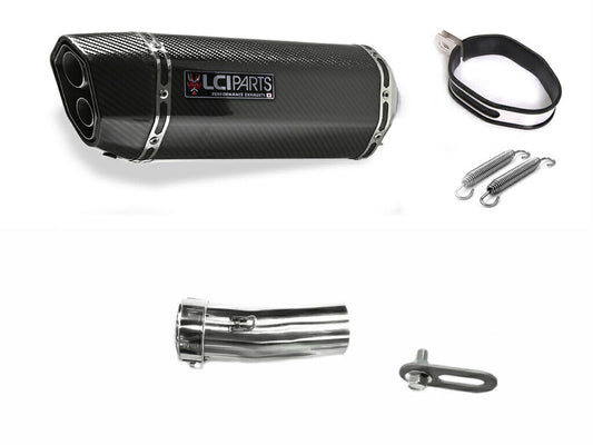 モトグッツィ グリーソ GRISO 8V LCIPARTS ツインエンド カーボン スリップオンマフラー
