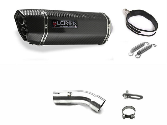 スズキ GSR750 2010-2016 LCIPARTS ツインエンド カーボン スリップオンマフラー