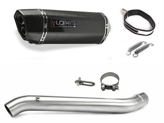 スズキ GSX-R1000 K9L1 2009-2011 4in1 LCIPARTS ツインエンド カーボン スリップオンマフラー