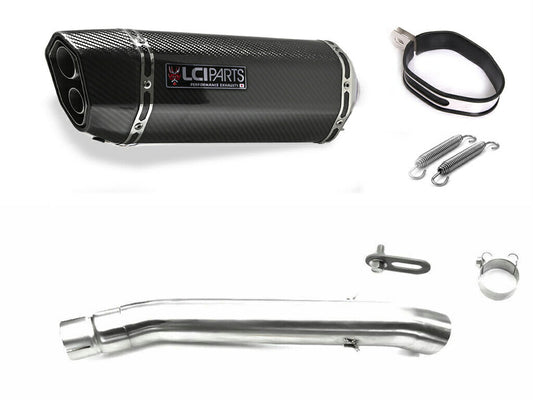 スズキ GSX-R400R 1990-1995 LCIPARTS ツインエンド カーボン スリップオンマフラー