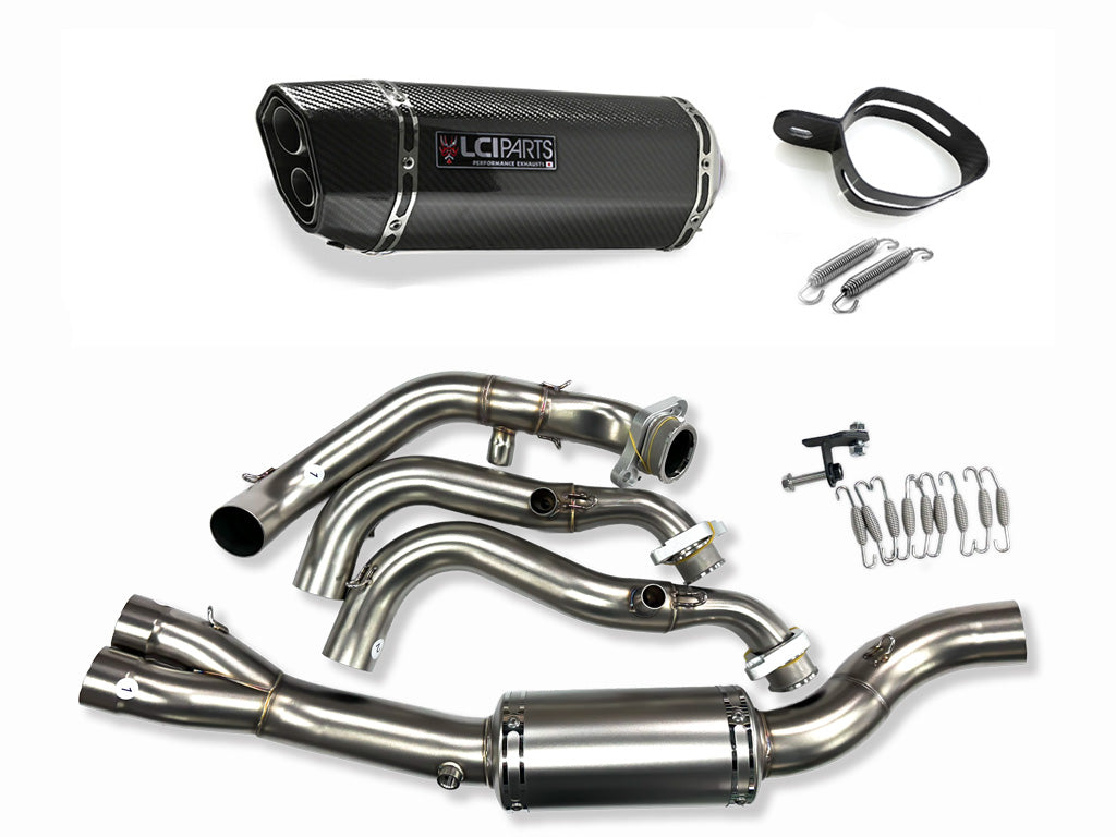 トライアンフ Daytona660 デイトナ660 2024-2025 LCIPARTS ツインエンド カーボン フルエキゾーストマフラー