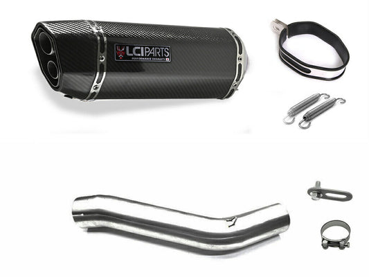 ヤマハ YZF-R1 1997-2001 LCIPARTS ツインエンド カーボン スリップオンマフラー