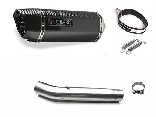 ヤマハ YZF-R6 1999-2002 LCIPARTS ツインエンド カーボン スリップオンマフラー