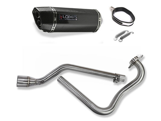 ヤマハ FZ25 FZS250 2017-2025 LCIPARTS ツインエンド カーボン フルエキゾーストマフラー